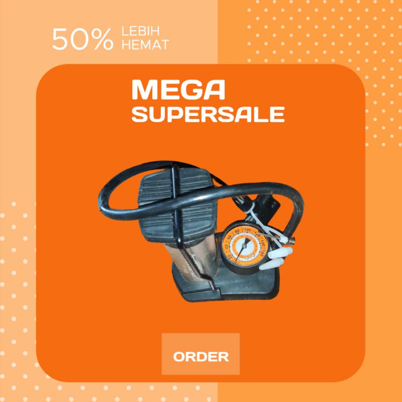 pompa ban kaki konvensional portable