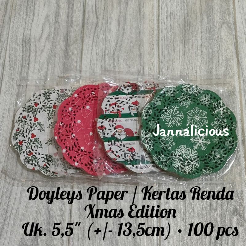 

Doyleys Paper Xmas Edition ~ Kertas Renda Uk. 5,5" (+/- 13,5cm)