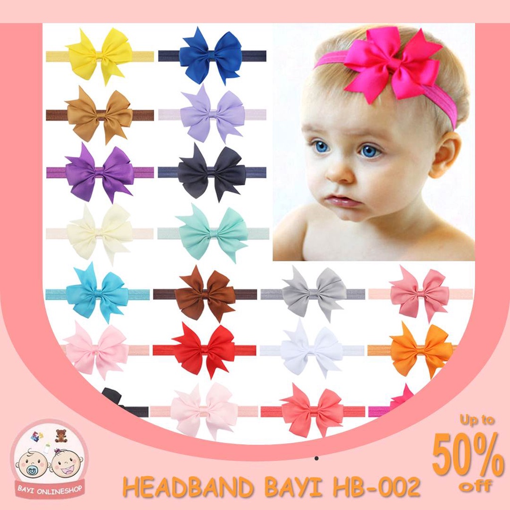 HB002 Bandana Anak / Bandana Bayi / Bando Anak /  Bando Bayi / Headband Anak / Headband Baby Girl New Born/ Bukan Little Palmerhaus Import Premium HB002