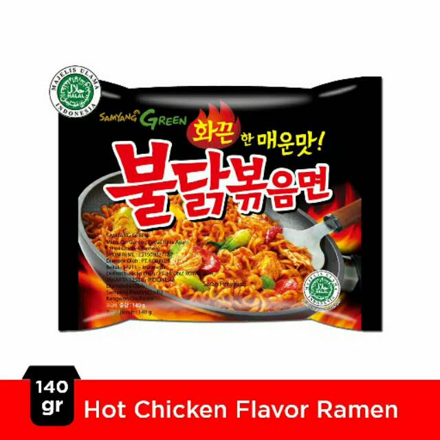 

[READY STOCK] SAMYANG Green Korean Spicy Hot Chicken Ramen Buldak HALAL MUI