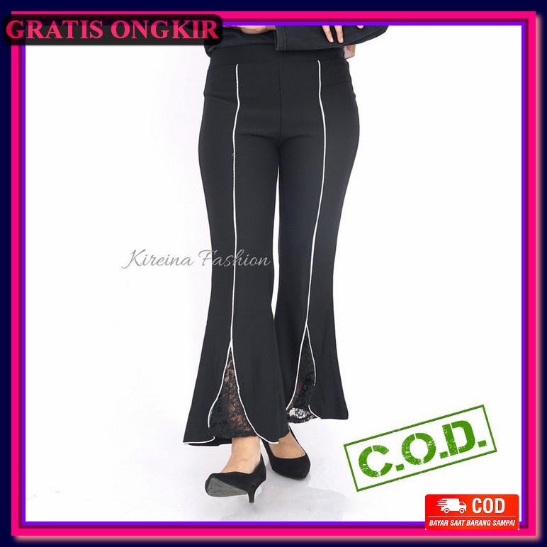 Celana Kain Murah Kekinian Celana Wanita Terbaru Celana Cewek Pan Uv32 Celana Cutbray Wanita Celana