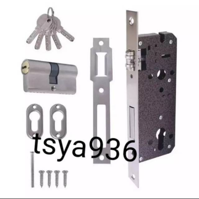 Body Kunci Pintu Rumah Stainless Silinder Kunci Pintu Kupu Tarung