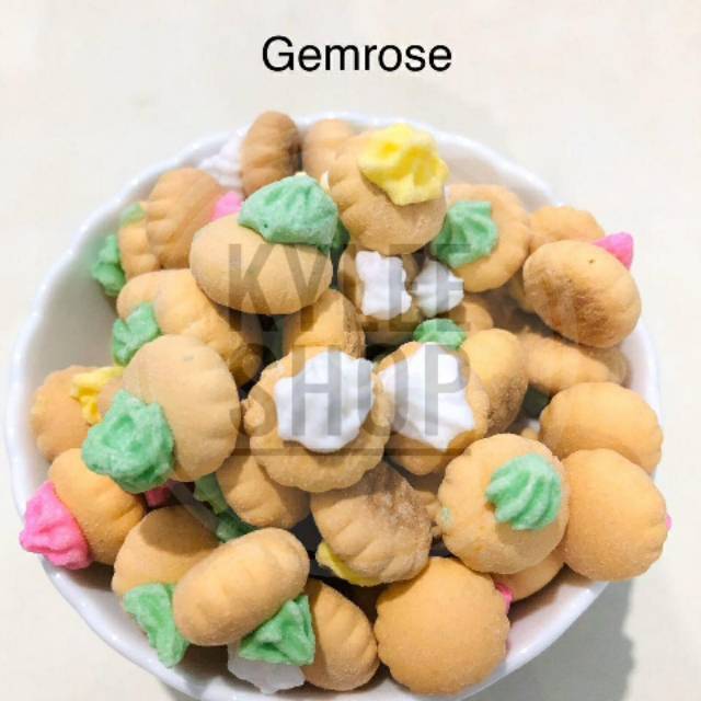 

Snack kue bunga / Cemilan Gemrose / Cemilan enak