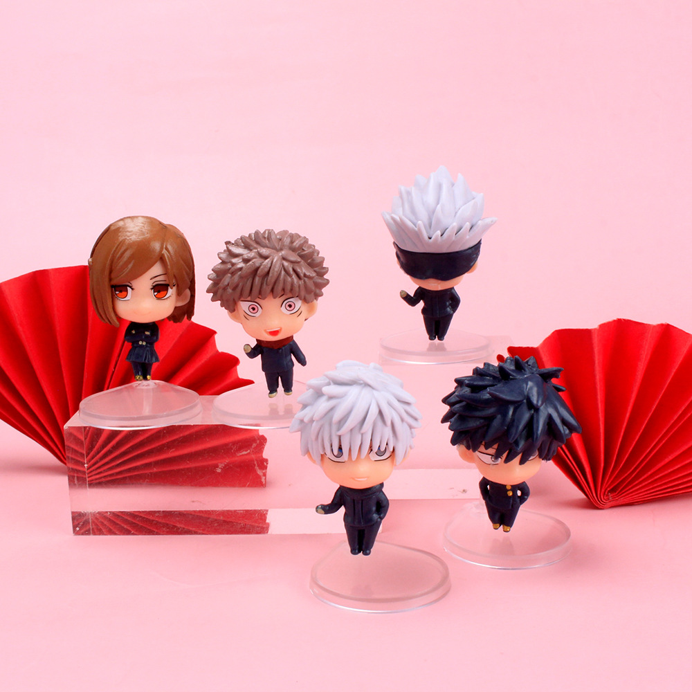 5pcs / Set Mainan Action Figure Model Anime Jujutsu Kaisen Bahan Pvc Untuk Koleksi