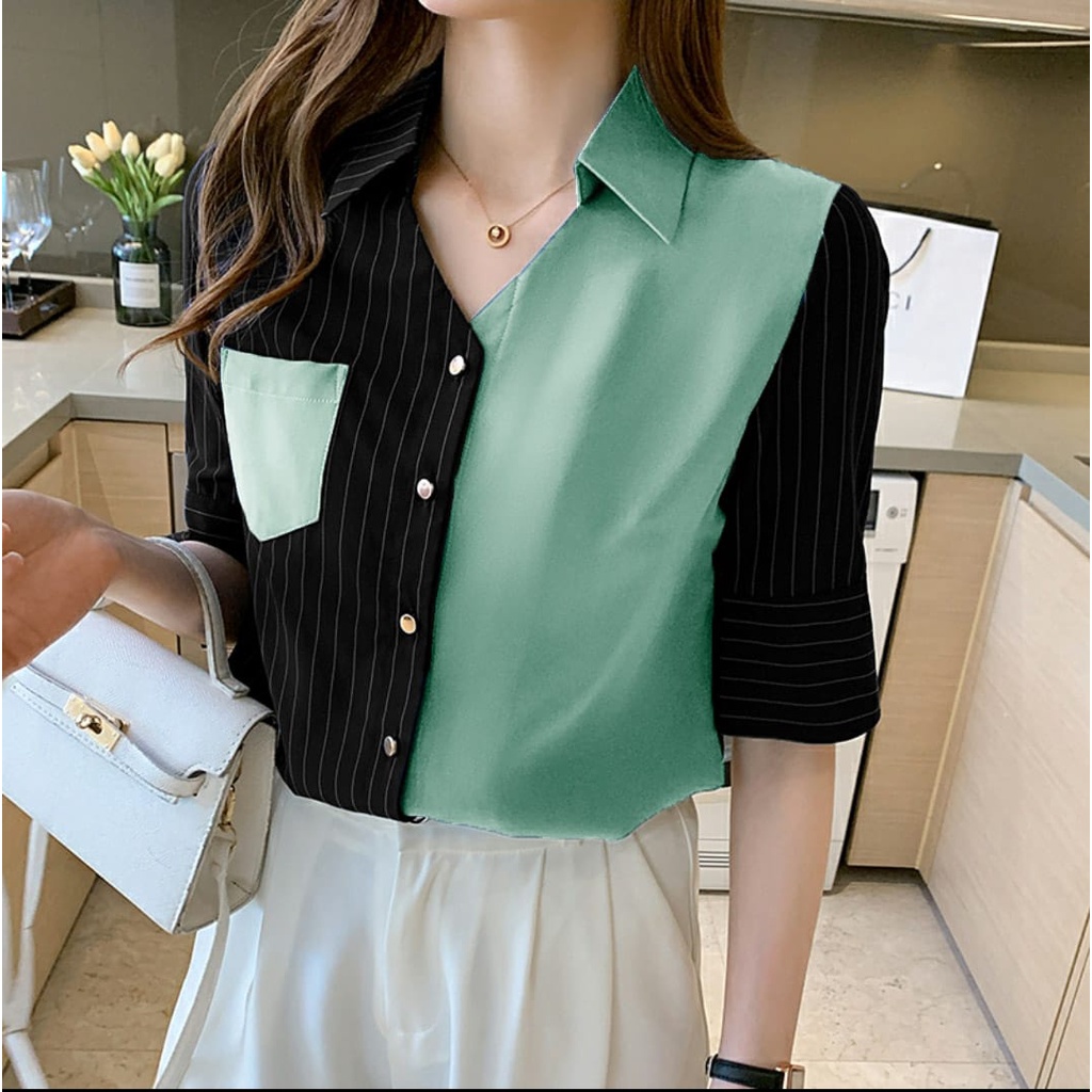 AS FASHION-COD-MC-ATASAN WANITA TERBARU-ATASAN BLOUSE KOREA-BLOUSE WANITA MURAH-BAJU NATAL