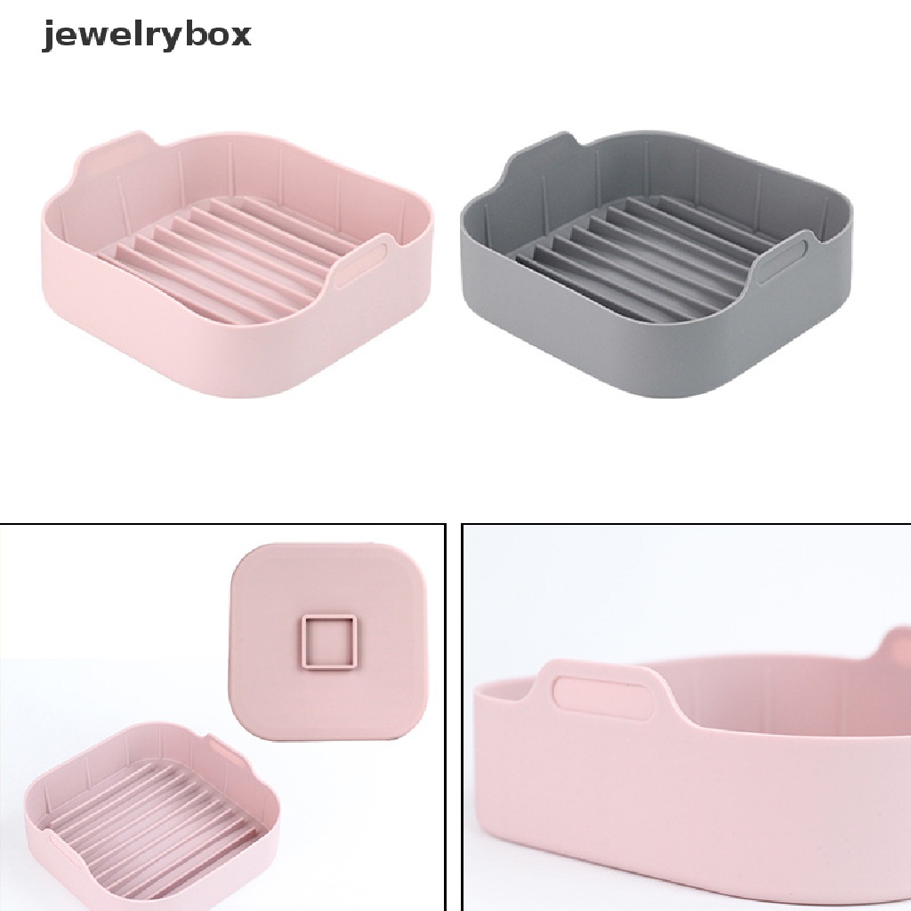 (jewelrybox) Nampan Air Fryer Bahan Silikon Untuk Perlengkapan Dapur