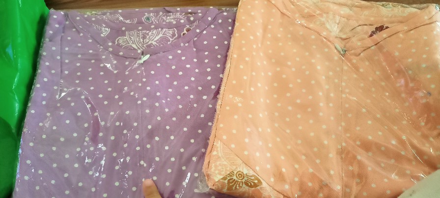 Gamis Rayon Cap Warna Soft Batik Pekalongan