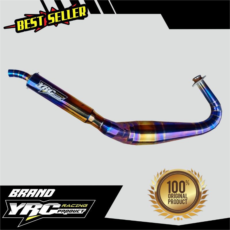 Knalpot yrc kolong cobra blue gold rxking