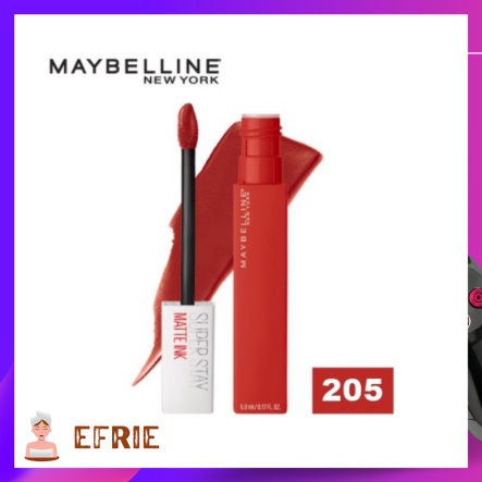 MAYBELLINE SUPERSTAY MATTE INK LIP CREAM MAYBELINE LIPCREAM 205 - 295 - 205. ASSERTIVE CHECK