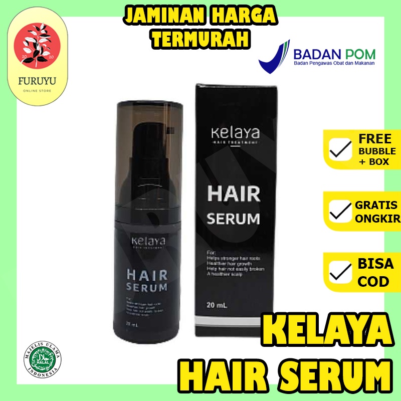 Perawatan Penumbuh Penebal Obat Rambut Rontok Hair Fall Treatment Care Kelaya Hair Serum Hitam