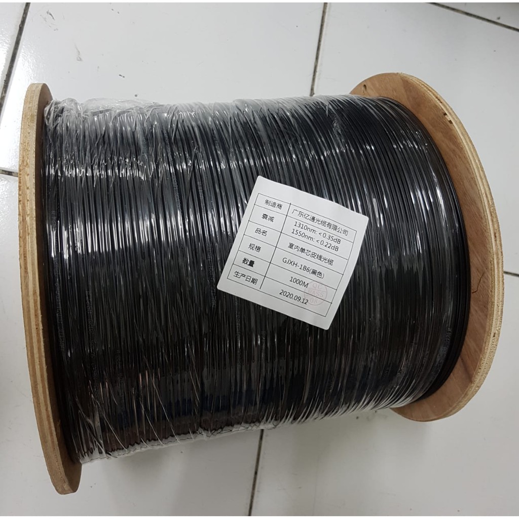 Kabel Fiber Optik FTTH 1 Core / Drop Wire Core Optic 1.000 Mtr / Roll