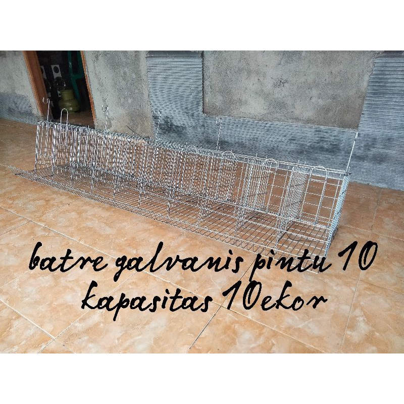 Kandang Batre Galvanis Pintu 10