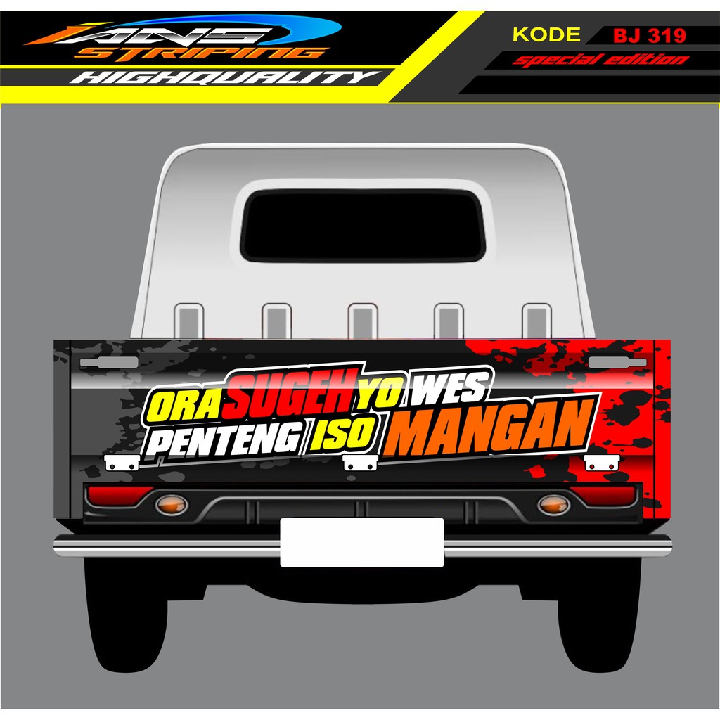 STICKER GRANMAX PICK UP / STIKER BAK BELAKANG GRANMAX / DECAL STICKER MOBIL GRANMAX