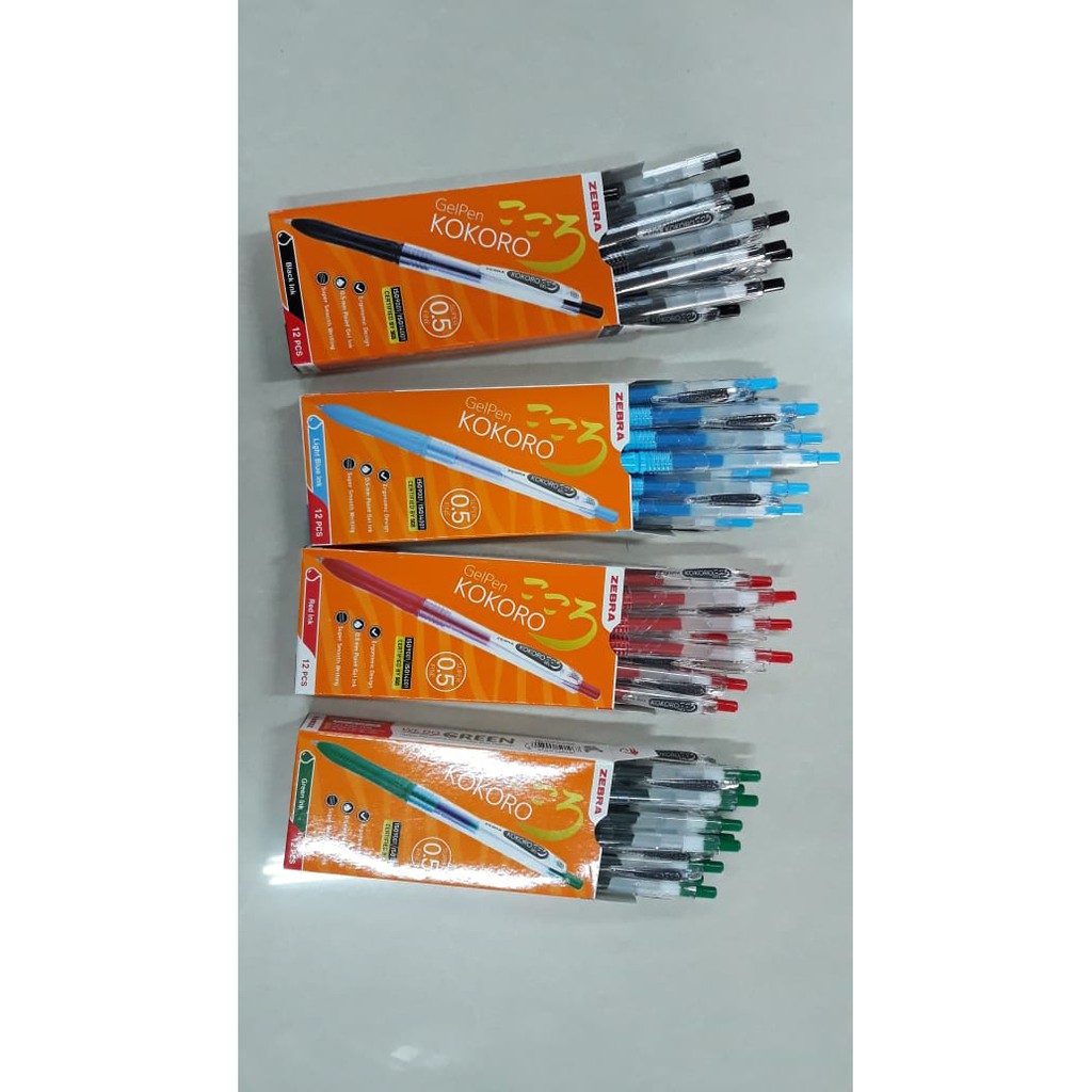 BOLPEN KOKORO 0.5 WARNA WARNI