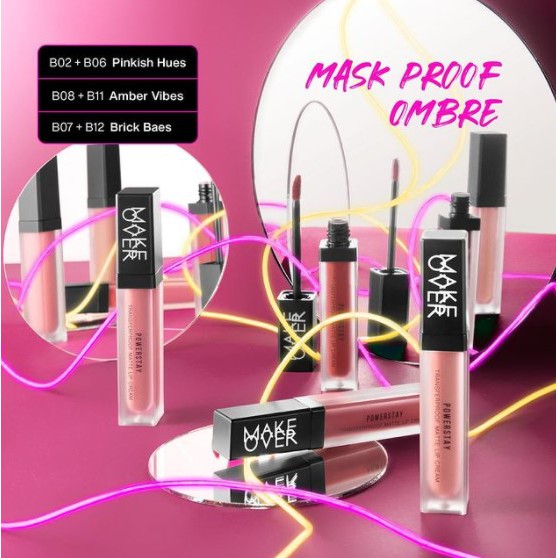 ★ BB ★ MAKE OVER Powerstay Transferproof Matte Lip Cream