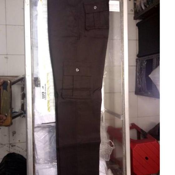 CELANA PRAMUKA PDL PEMBINA PENEGAK RIO LAKI2 PANJANG KANTONG 6 buah BAHAN RAPILO RAFILO GABARDINE, C