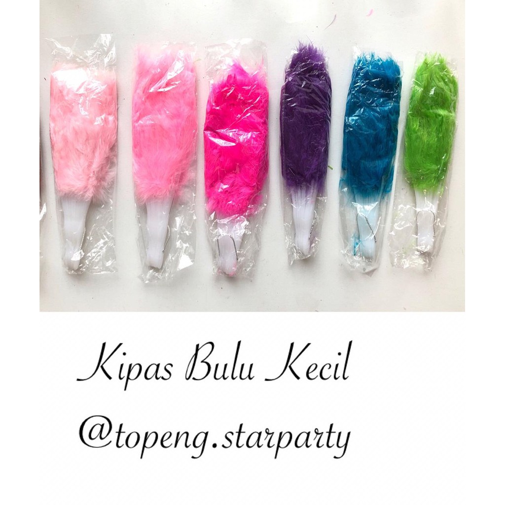 Kipas Bulu Kecil Banyak Warna /Kipas Bulu Besar