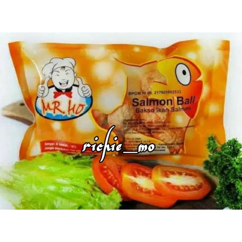 

Salmon Ball Mr. Ho 200gr/ Bakso Salmon/ Mr. Ho Salmon Ball