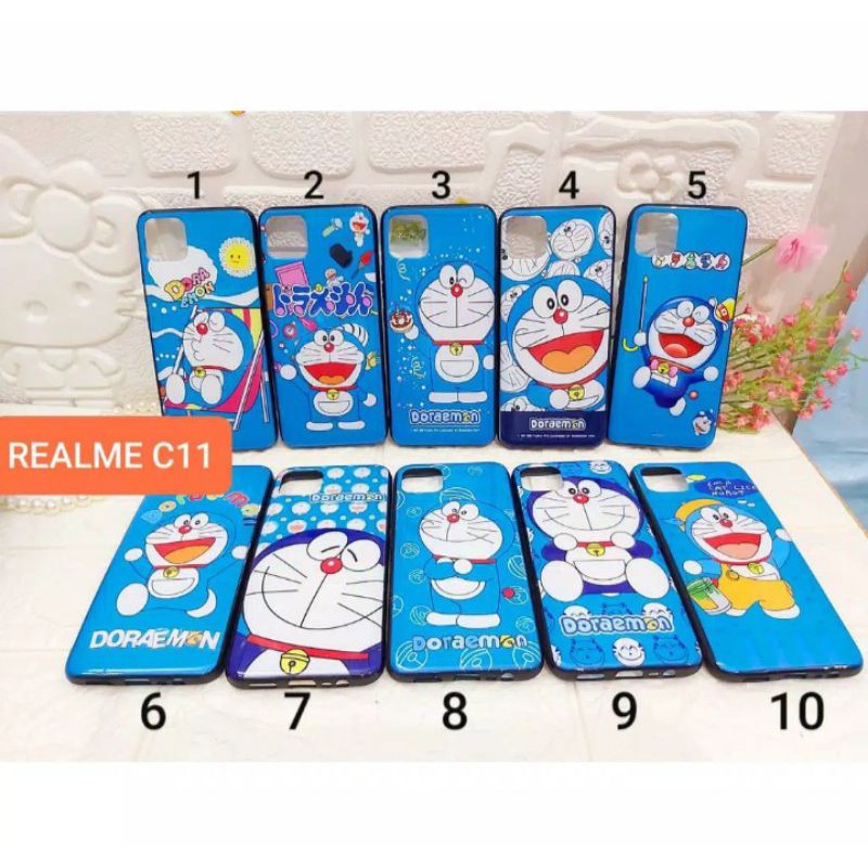 Softcase Doraemon Realme C11 Casing Case Silikon Fuze Full Cute