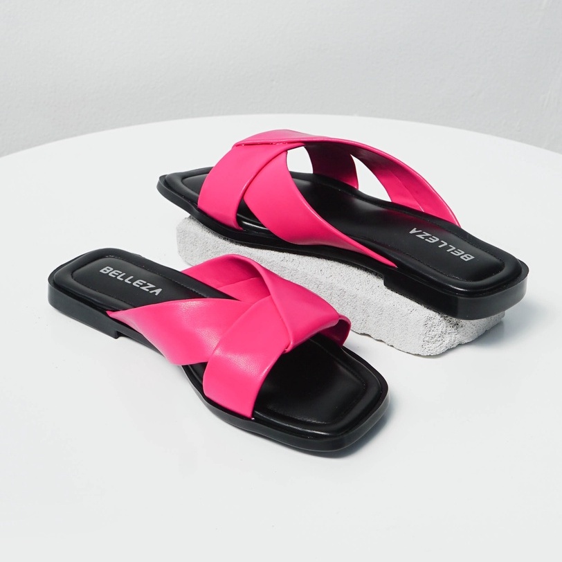 Sandal Flat / Teplek Wanita Belleza Livia Fuschia