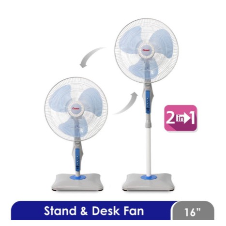 Cosmos Kipas Angin Berdiri / Stand Fan 2in1 Desk Fan 16&quot; 16-SNQ PROMO