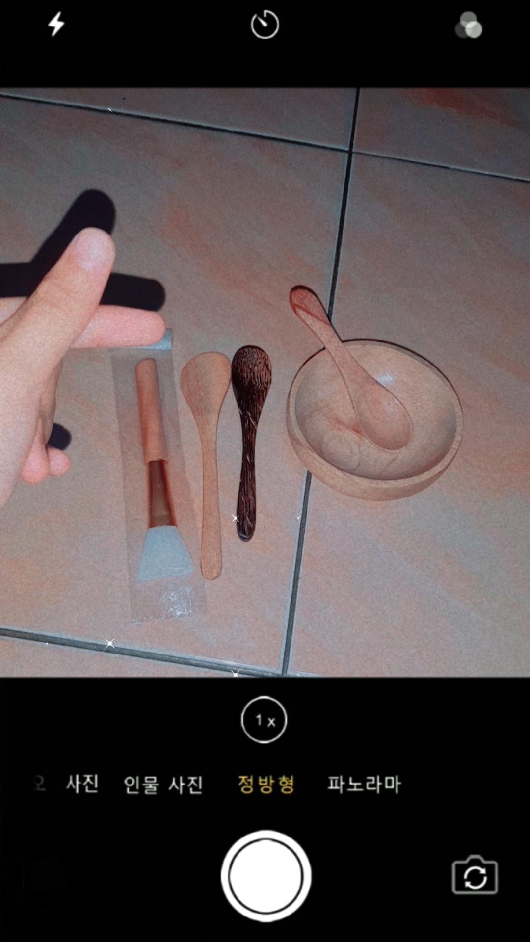 Sendok Teh Kayu Mahoni 10cm