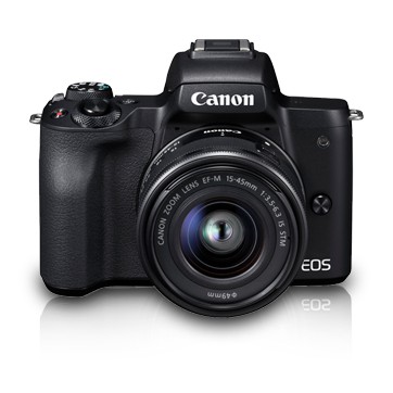 Camera Canon EOS M50 Kit 15-45mm Kamera Mirrorless - Black