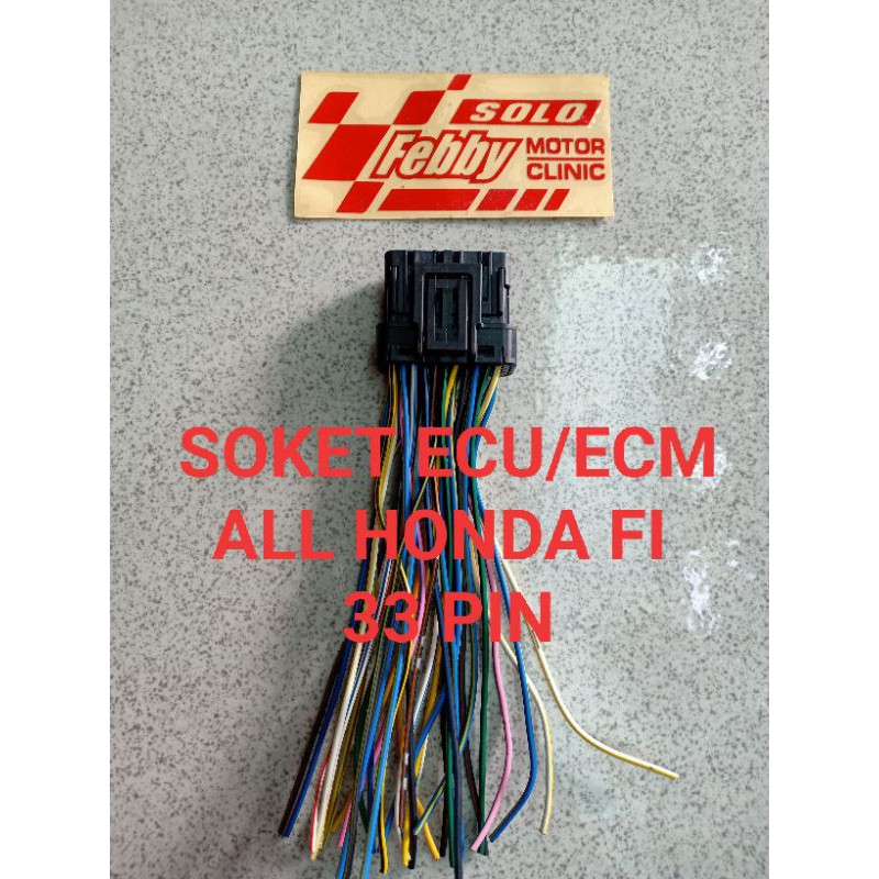 KABEL SOKET ECU-ECM HONDA BEAT-VARIO-SCOPY ALL MOTOR HONDA FI
