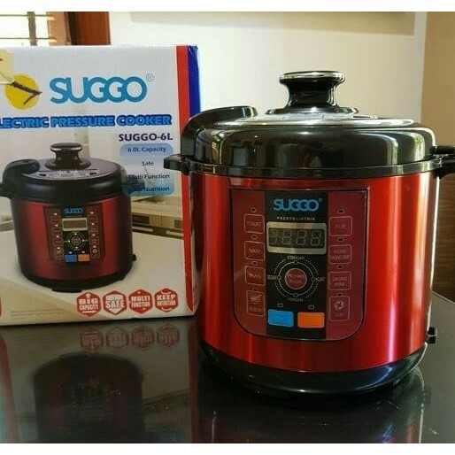 Suggo Rice Cooker &amp; Pressure Cooker / Presto Listrik Suggo 6Lt