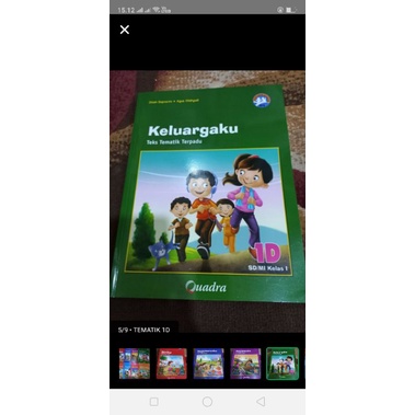 Tematik Quadra SD kelas 1D Keluarga ku