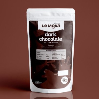 

Dark Chocolate Lemova 1 KG Rattubeverage / bubuk minuman