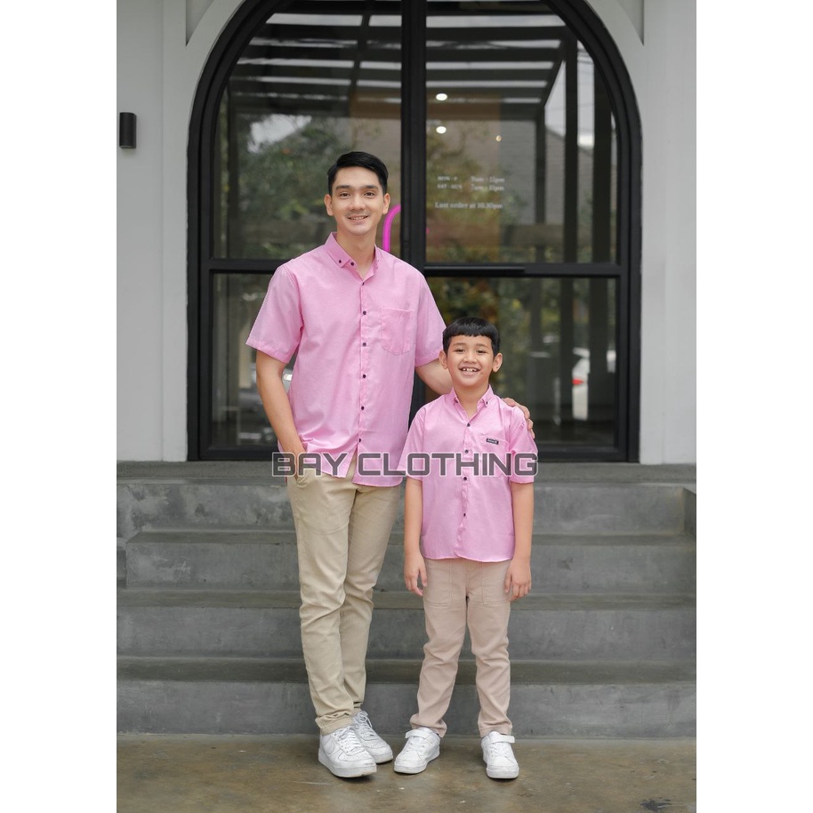 Kemeja Polos Couple Ayah Dan Anak