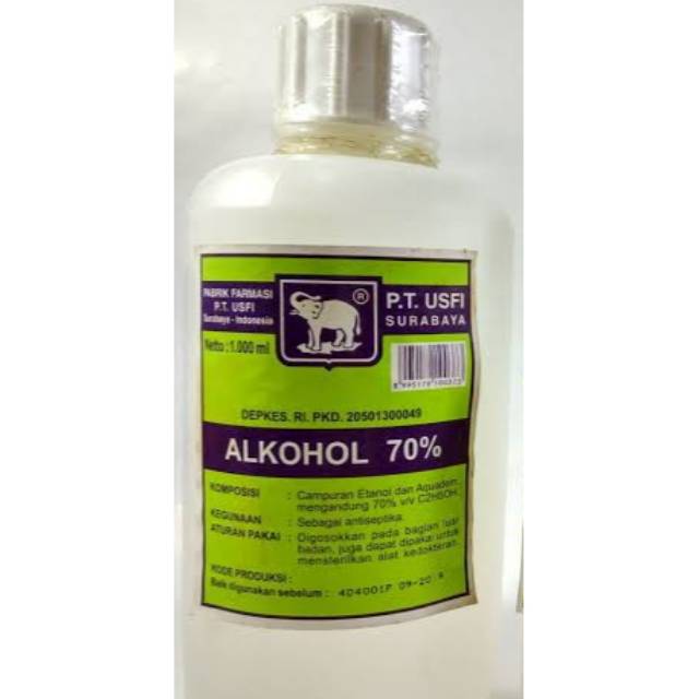 Alkohol 70% CAP GAJAH PT USFI ! READY