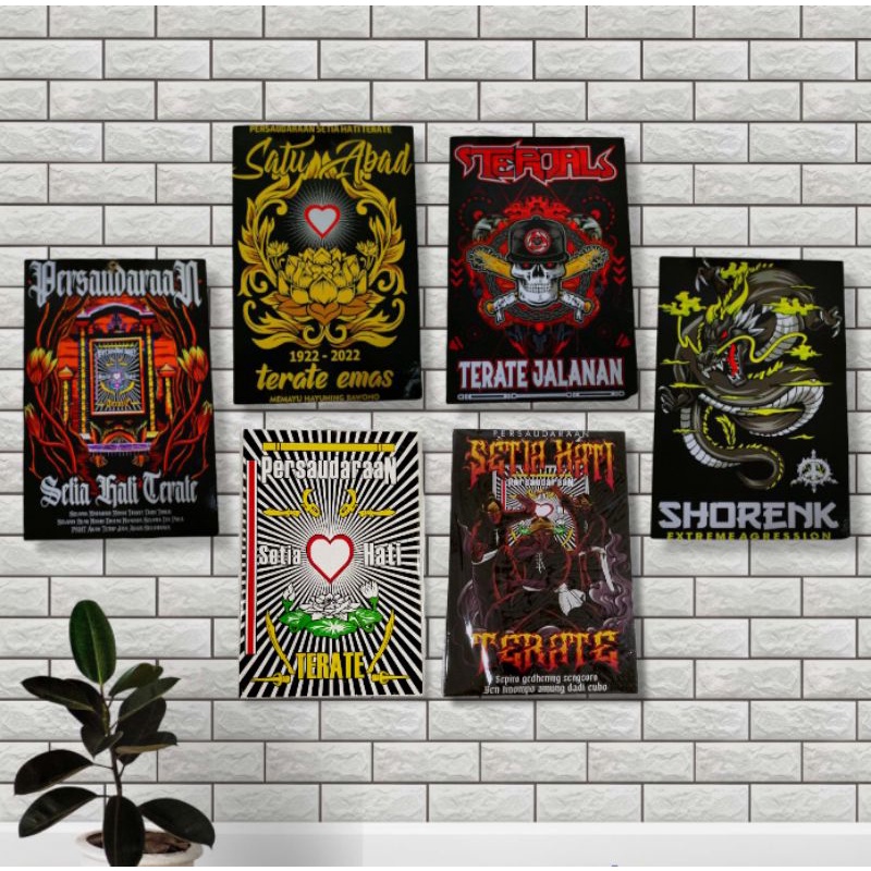 WALLDECOR PSHT MDF HIASAN DINDING BAHAN KAYU MDF PSHT HIASAN DINDING TERATE LAMBANG TERJAL SHORENK T