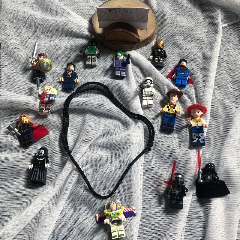 Lego Necklace / Kalung Lego / Kalung Lego Starwars / Lego Toy Story Murah / Lego Joker / Lego Marvel