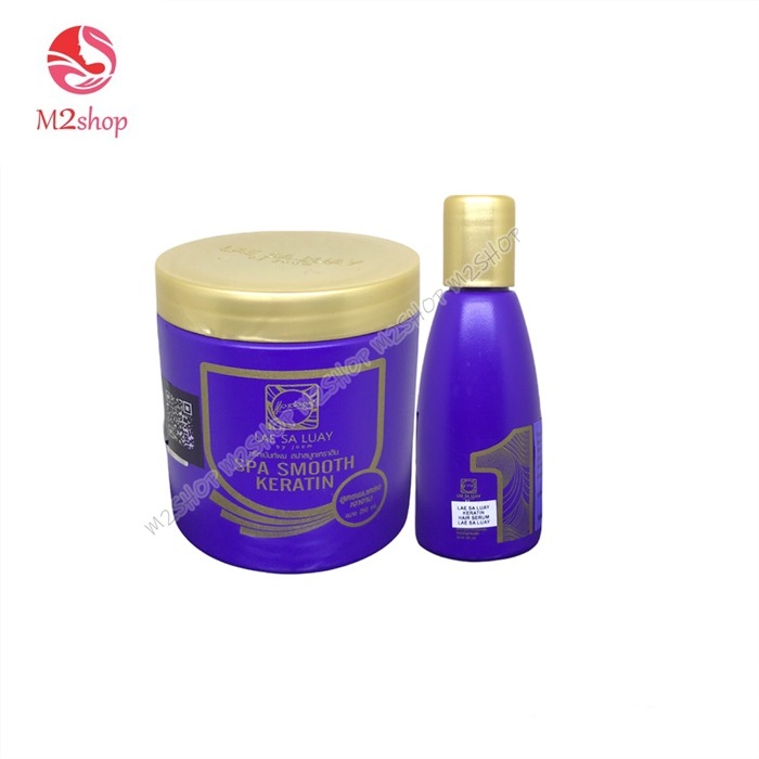 [ORI] Paket Perawatan Rambut dengan Keratin Ampuh Dalam 2 minggu  Shampo + Hair Serum + Hair Spa ( Spa Rambut ) | Lae Sa Luay Bpom