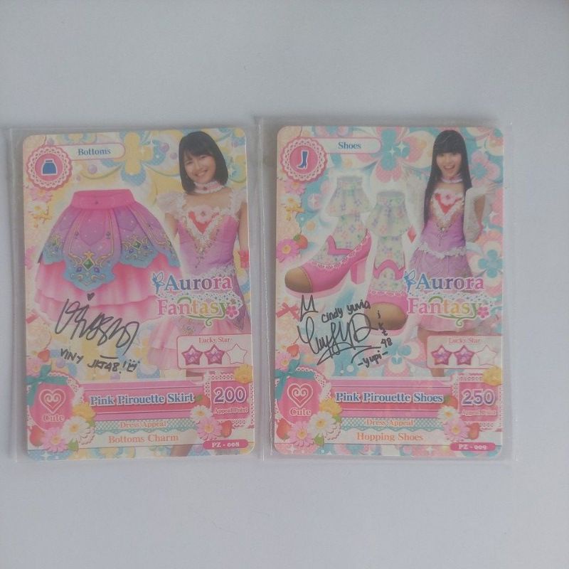Aikatsu Card Aurora Fantasy Tanda Tangan member JKT48
