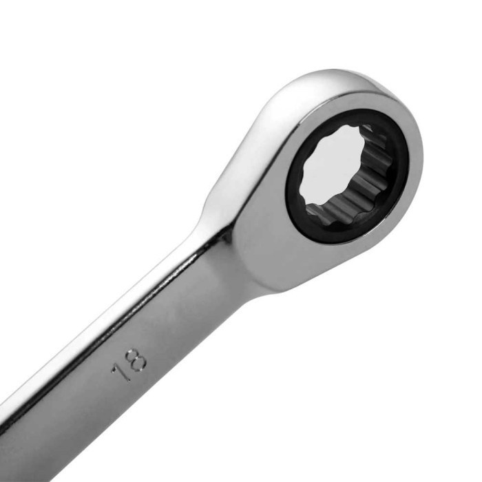 Kunci Pas Dual Head Combination Ratchet Wrench 8mm - Silver