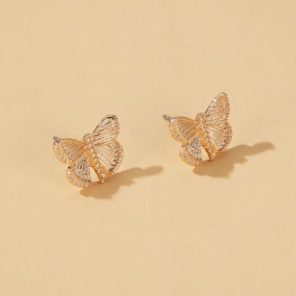 anting kupu-kupu retro simple butterfly earrings (2J3) jan232