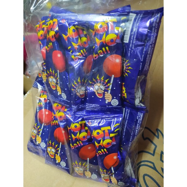 permen hot hot ball lolipop 1pack