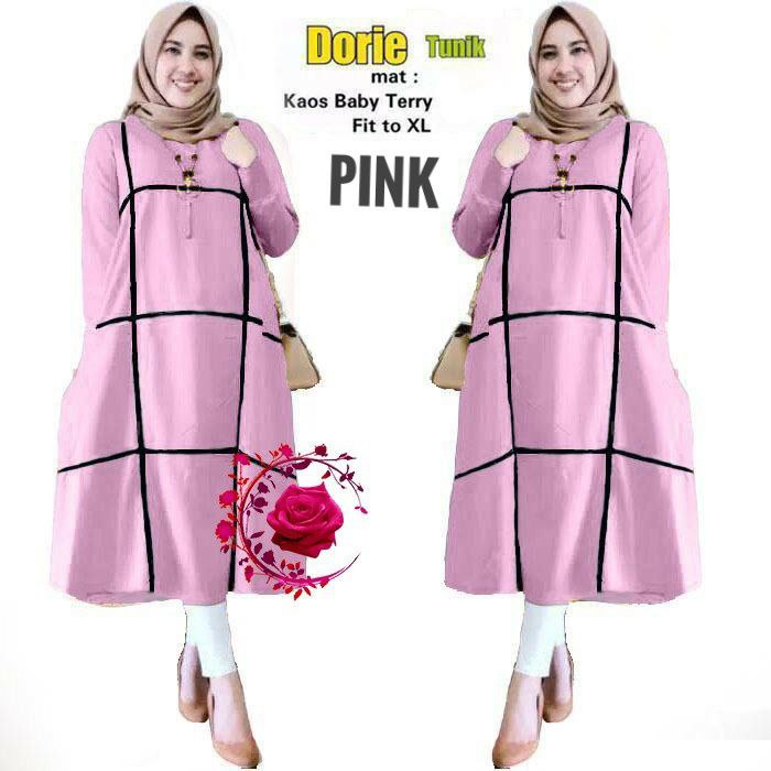 TUNIK DORIE FASHION WANITA / PAKAIAN WANITA TERBARU / DRESS TUNIK OVERSIZE