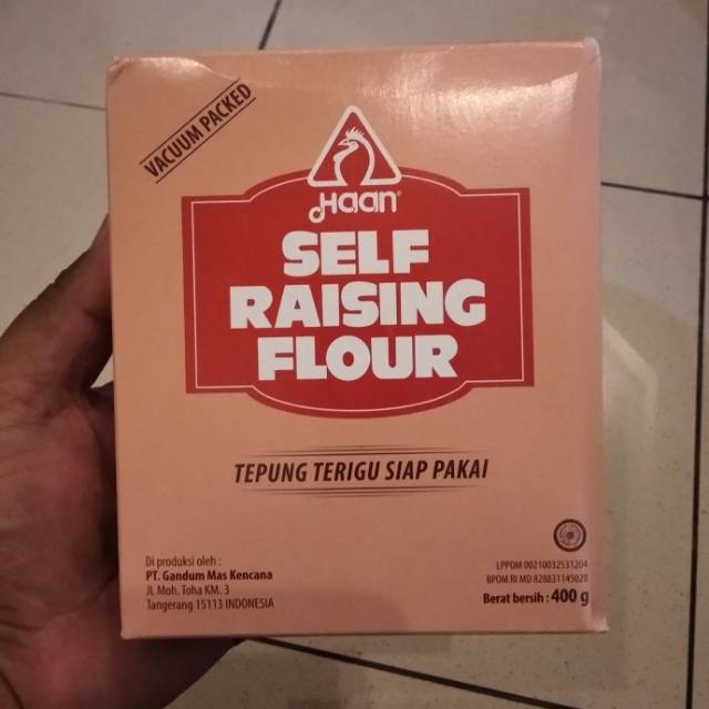 

HAAN SELF RAISING FLOUR / TEPUNG TERIGU SIAP PAKAI 400GR