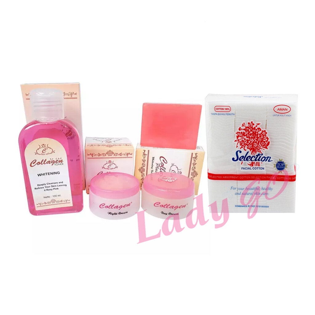 Paket Krim Collagen Original  GRATIS kapas KECANTIKAN