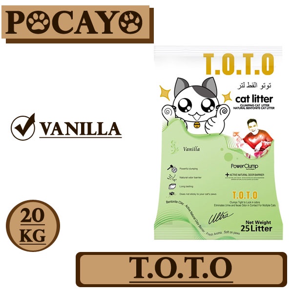 Pasir TOTO 20kg - Vanilla (Grab/Gosend)