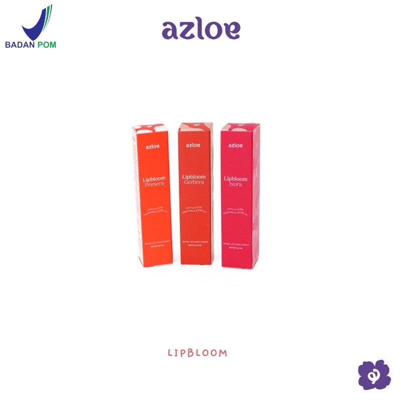 Lip Bloom by Azloe.id - Lip Tint, Lipbloom, Tinted Tint Moisturizer Azloe