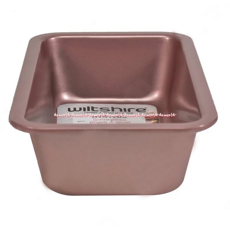 Wiltshire Loaf Pan 24cm Oven Tray Persegi Loyang Tempat Bakar Kue Roti Tawar Anti Lengket Stainless Steel Rose Gold Wit Shire