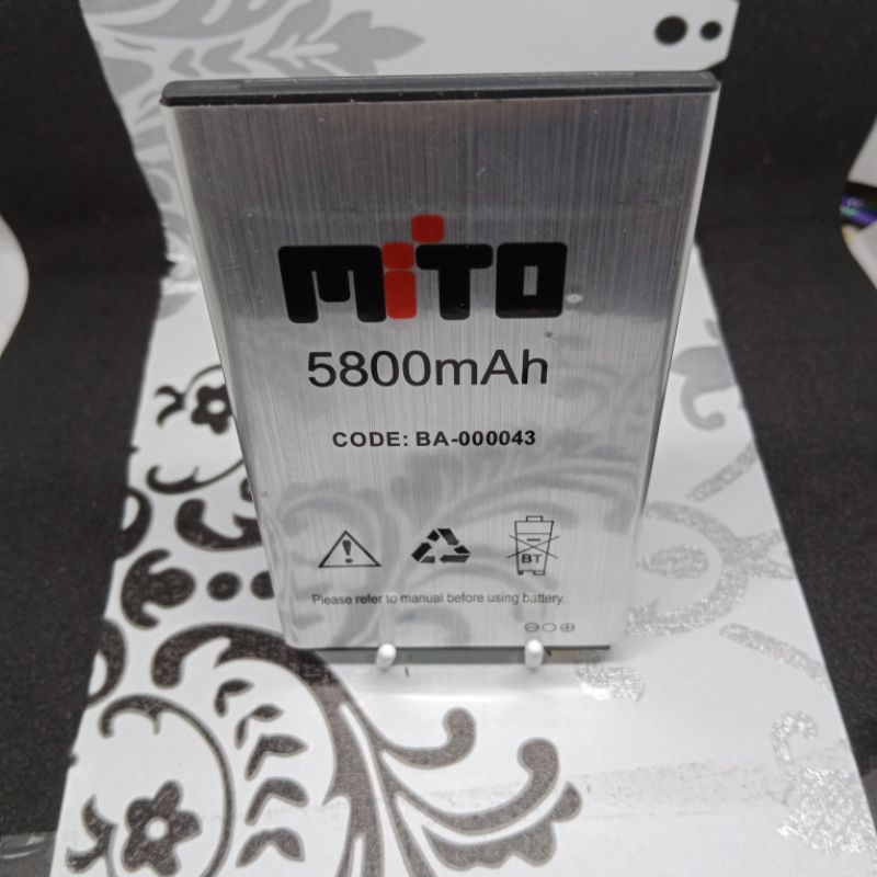 Battery Mito T550 Batre T-550 BA00043 Batrai  BA-00043 BA43 Original.