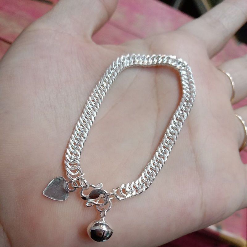 Gelang anak asahan perak pengrajin tangan