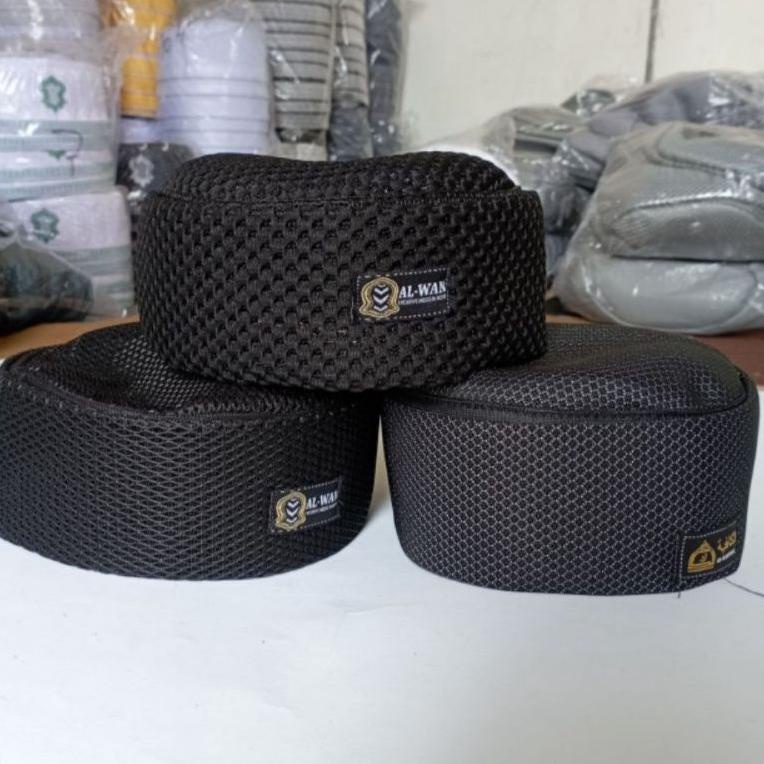 ゕ Peci Jaring Spon Busa Bulat Sarang Tawon Habasya Kopiah Dewasa Ijazi Sagofah Songkok Haji malaysia