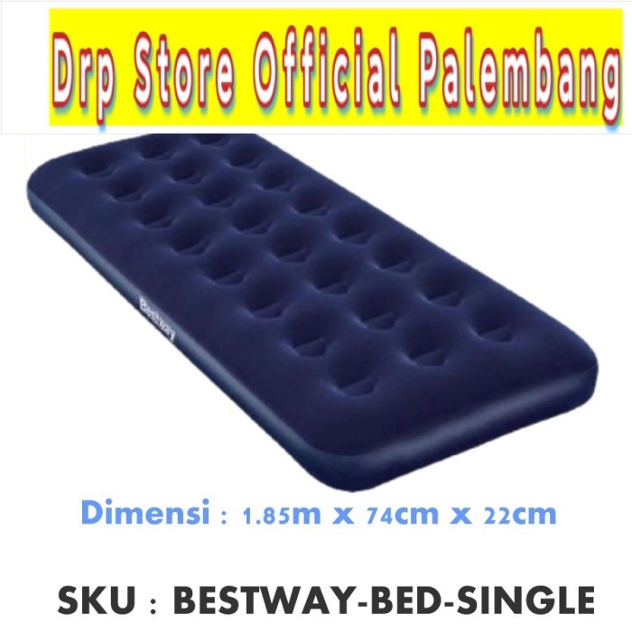 Bestway Flocked Air Bed Single Kasur Ranjang Angin Untuk Di Kamar